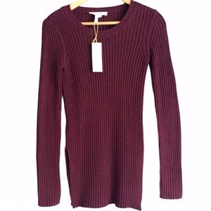 NEW BCBGeneration Sweater XS Merlot Wine BCBG NWT